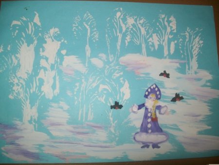 Рисунок на тему Здравствуй гостья зима