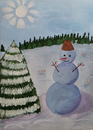 Рисование Здравствуй гостья зима