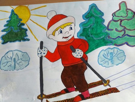 Рисунок на тему Здравствуй гостья зима