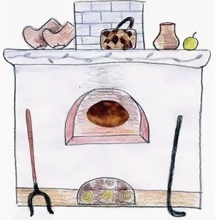 Печь рисунок
