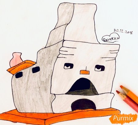 Печка гуси лебеди герои