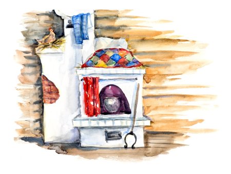 Печь рисунок