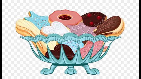 Клипарт сладости на прозрачном фоне