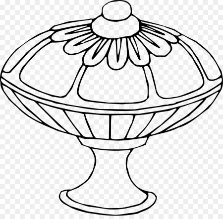 Трафарет вазы для фруктов