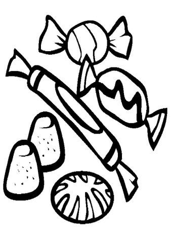 Конфеты для раскрашивания детям