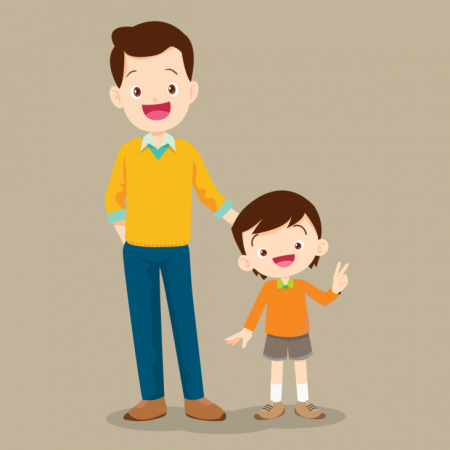 Мама и сын рисунок