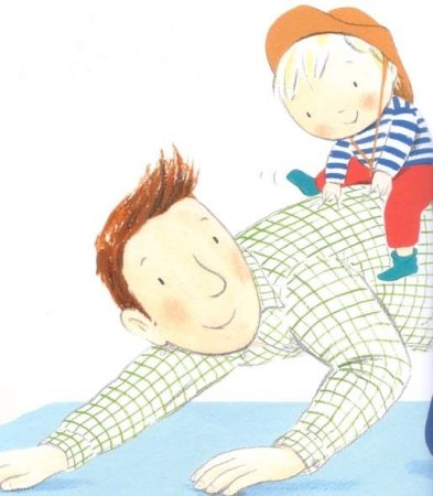 Отец с ребенком вектор