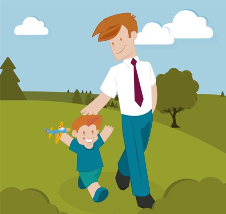 Мультяшная семья 4 человека