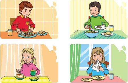 Поведение за столом для детей