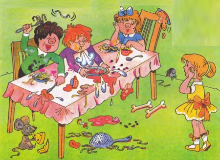 Плохое поведение за столом