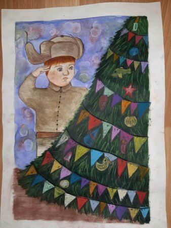 Новогодний рисунок на конкурс