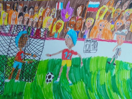 Дети на футбольном поле