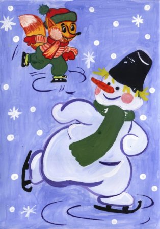 Декабрь рисунок для детей
