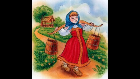 Коромысло с ведрами