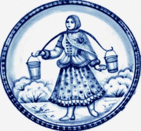 Девушка с коромыслом