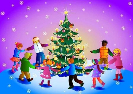 Хоровод вокруг елки