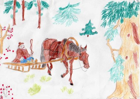 Рисунки по Некрасову для детей
