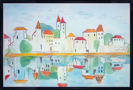 Детский пейзаж города