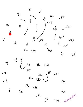 Соединение точек для малышей