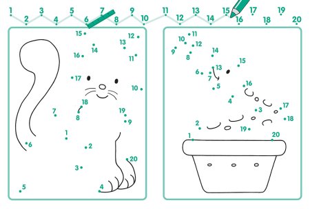 Соединять точки для детей