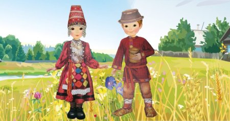 Удмуртский национальный костюм детский