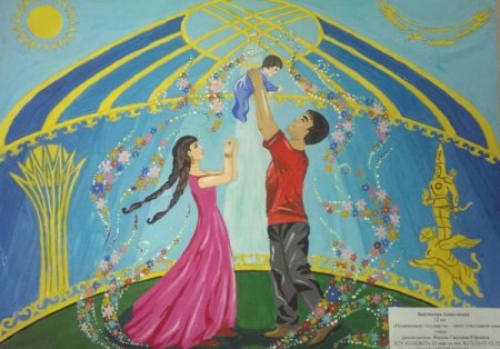 Казахстан рисунок