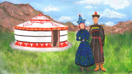 Юрта хакасов раскраска