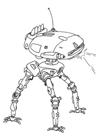 Гигантский робот раскраска