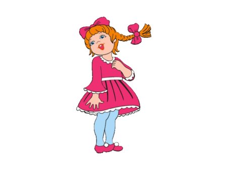 Девочка поет