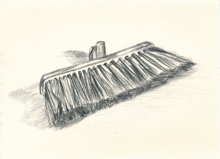 Рисование щеткой