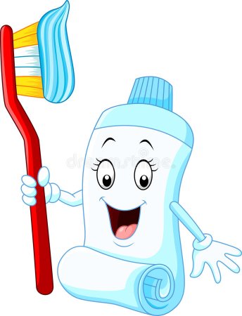 Зубная паста мультяшная