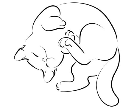 Котенок. Раскраска