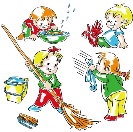 Иллюстрации по трудовому воспитанию