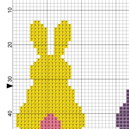 Схема зайца для жаккарда