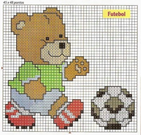 Детские узоры для вышивки крестом