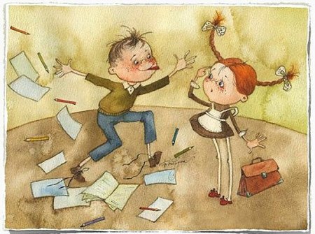 Прикольные рисунки на школьную тему