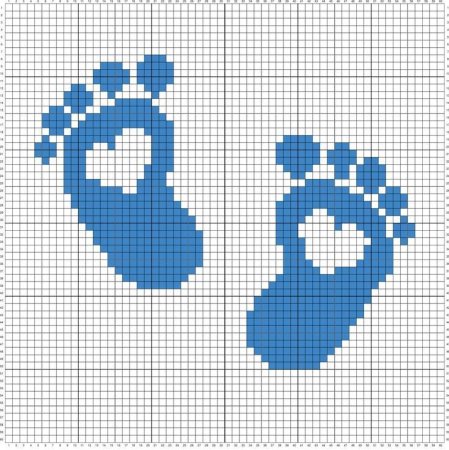 Детские ножки вышивка