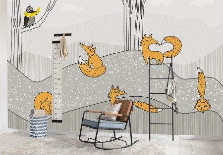 Креативные обои в детскую