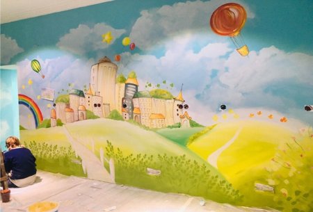 Роспись стен детская