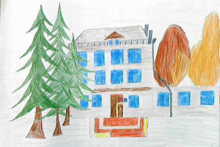 Рисунок на тему школа