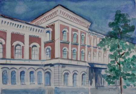 Детские рисунки на тему школа