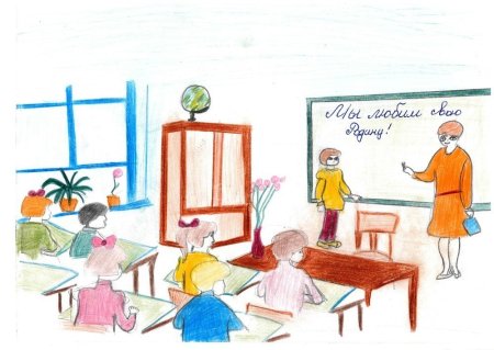 С днём рождения школа рисунок