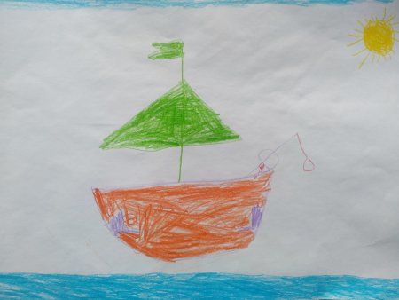 Рисуем кораблик с детьми