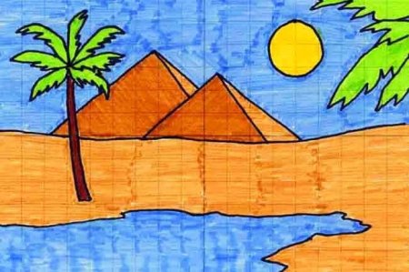 Пейзаж карандашом