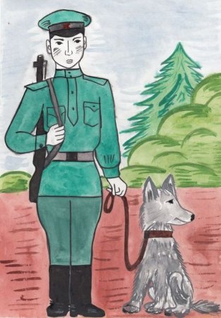 Рисование солдат на посту