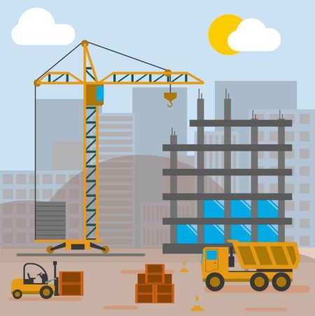 Строящийся дом для детей