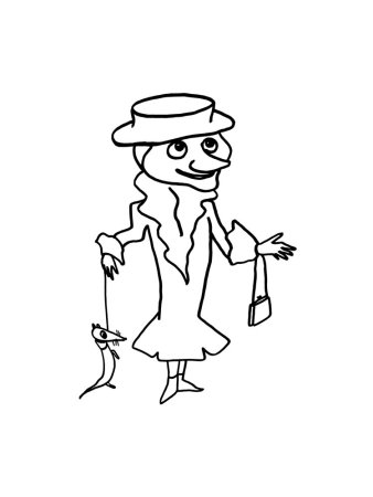 Шапокляк раскраска