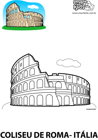 Италия Колизей рисунок