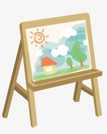 Мольберт для рисования вектор