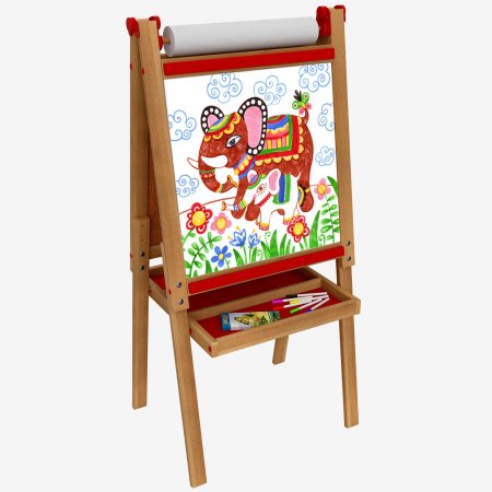 Детский мольберт учёный кот "Люкс", растущий ДС-212